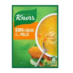 Sopa de Pollo y Fideos Knorr 60 Gr 3 Unds